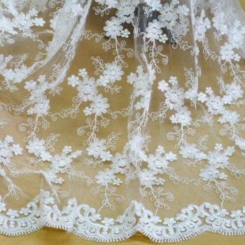 Ivory Bridal Dress with Appliqué