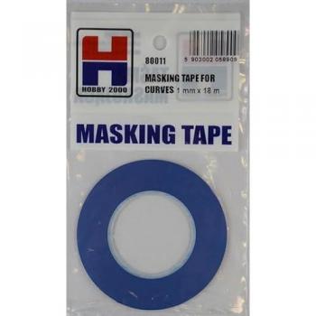 Hobby 2000, Masking Tape für Kurven, 1 mm x 18 m