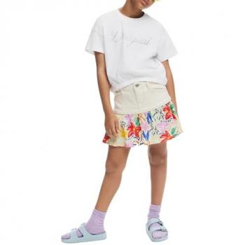 Mini Gonna Desigual Fille Rosa