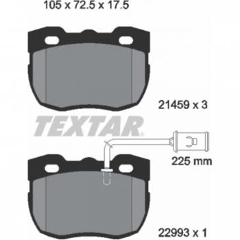 Set di pastiglie freno TEXTAR 2145905, anteriore, per freni a disco