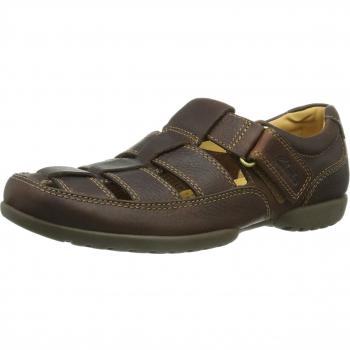 Clarks Recline Open 20348485, Slip On uomo, Marrone