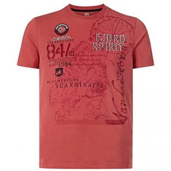 Herren Rundhalsshirt DOMINIK rot Gr. XXL Jan Vanderstorm