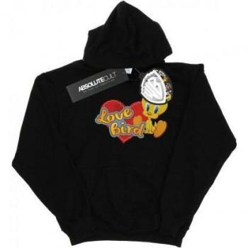 Looney Tunes Boys Tweety Pie Valentine's Day Love Bird Hoodie Black 9-11 Years