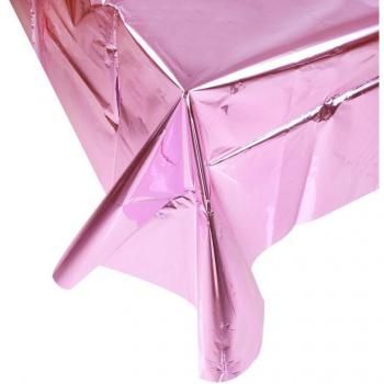 Mantel Navideño Impermeable Rosa Oro