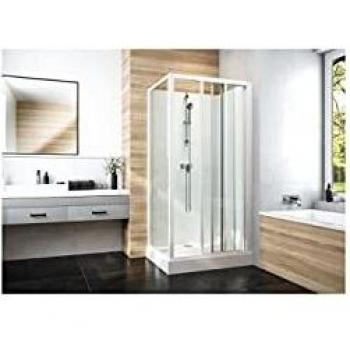 Cabine de douche Iziglass 2 coulissante verre 80x100