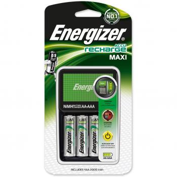 Energizer Chargeur Maxi pour AA et AAA batterie (4 piles AA, 2000mAh) 635043