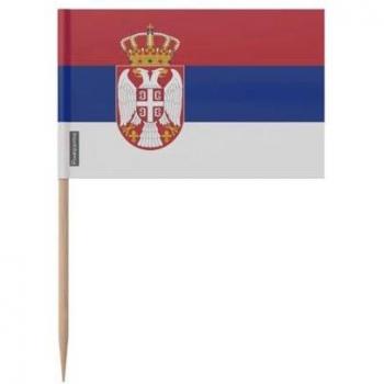 Serbia Flag Mouth Art – 10 cm Adhesive Plastic