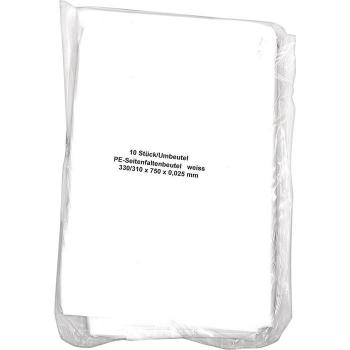 Sac de déchets 60 litres 25 µm blanc 10 pièces