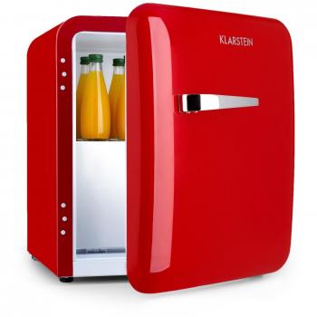 Mini Réfrigérateur & Congélateur 32 L – Compact, Style Rétro, LED Rouge