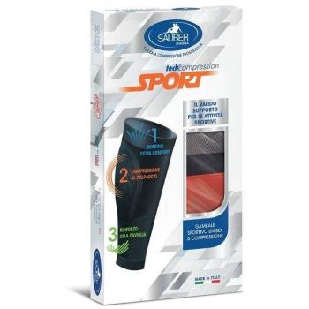 Sauber Sport Compressione 191b XL in Grigio Rosso – Unisex