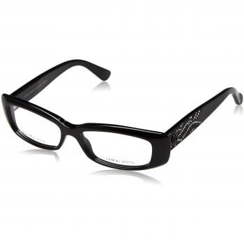 Giorgio Armani AR 8090 C49 – Schwarze/Grüne polarisierte Sonnenbrille, Universale Größe