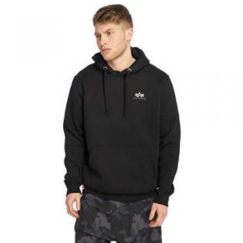 Felpa Alpha Industries Cappuccio Basic XS Nero/bianco