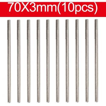 10Stck Schleifdorne mit 2.35/3mm Schaft und 50mm/70mm Schleifpapier