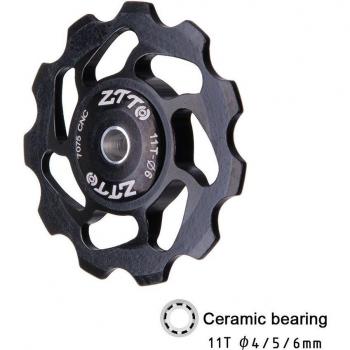 ZTTO 11T Trail Gear Rear Wheel – Ceramic Pulley, Dual‑Size Idler Guide