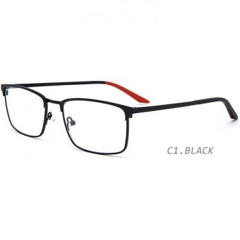 Ceofy Gafas Metálicas Cuadradas Miopía Hombre Montura Graduada