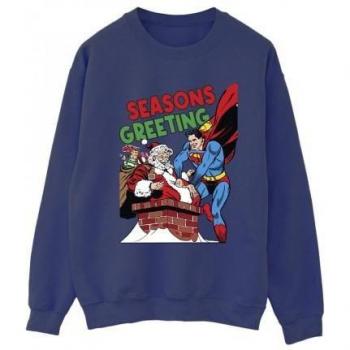Sweat-shirt Blanc Superman DC Comics Thème Noël XXL