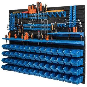 Étagère murale avec porte-outils