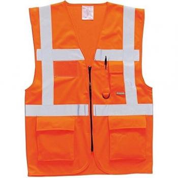 Chaleco Berlin Summer Ejecutivo con Cremallera y Bolsillos Transparentes PortWest S476