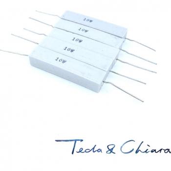 5Pcs 10W 220 Ohm Horizontal Resistors