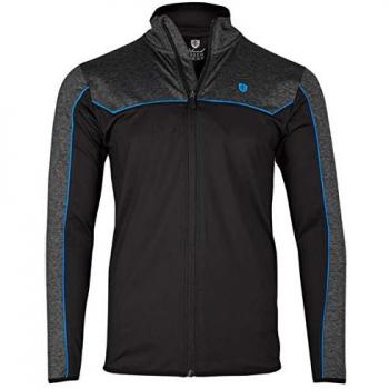Island Green 1/4 Zip Tech Jumper – Black Marine (M)