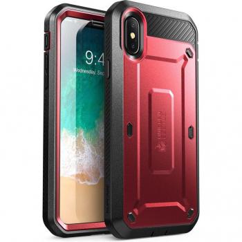 SupCase Profi Serie iPhone X/XS – Halfter-Clip mit integrierter Bildschirmschutzfolie