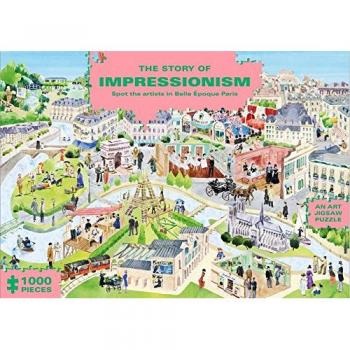 The Story of Impressionism 1000 Piece Puzzle : Spot the Artists in Belle Époque Paris, by Marcel George