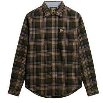 Slim Fit Holzfällerhemd mit Logo-Patch Modell 'Lumberjack'