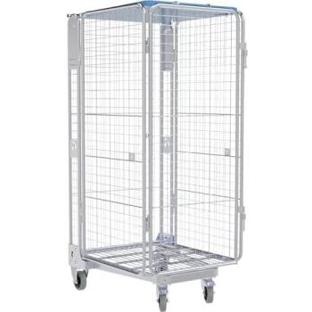 Transportwagen mit Rollbehälter (500 kg), 5‑seitig, aus Stahl/Kunststoff – Kaiserkraft