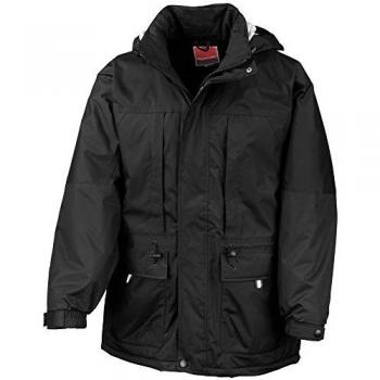 All‑Weather Black Winter Jacket – M