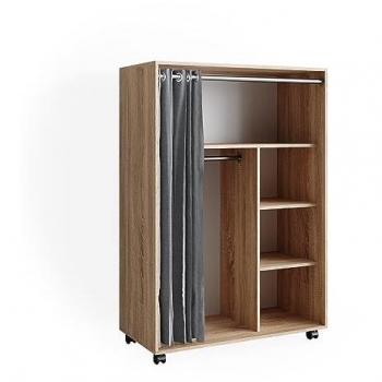 Vicco Kinderkleiderschrank Doros Sonoma 100 x 147 cm rollbar