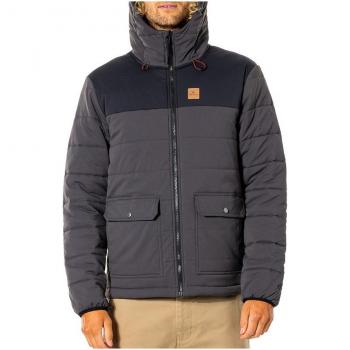 Chaqueta Rip Curl Negro Acolchada Anti Series Ridge