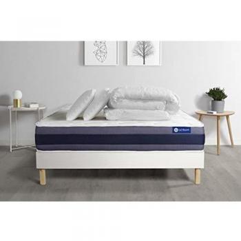 Pack Nuit Douceur : Matelas Latex + Mémoire de Forme Actilatex 200x200 cm