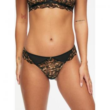 Slip Brésilien Sexy en Dentelle Animaux Multi