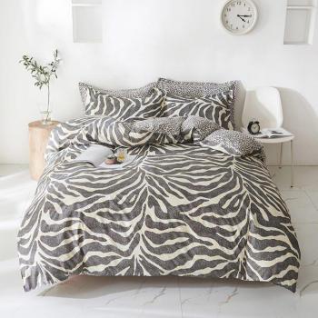 Sábanas individuales Estampado Leopardo Lino
