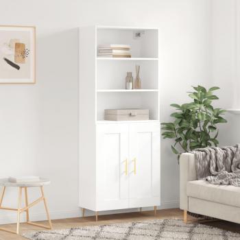 These names are all equivalent and describe the same product: a highboard that is white, with dimensions of 69.5 cm in width, 34 cm in depth, and 180 cm in height, made of engineered wood. The name JINLEFU or vidaXL refers to the brand or manufacturer