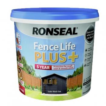 Ronseal 9L Fence Life Plus Garden Shed & Fence Paint UV Protection