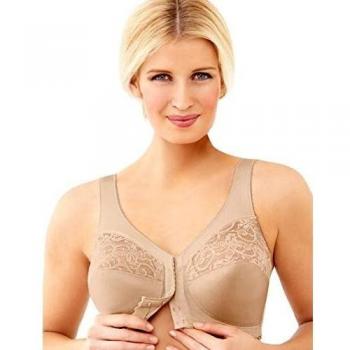 Glamorise MagicLift Front-Closure Bra for Women 44-D Pink