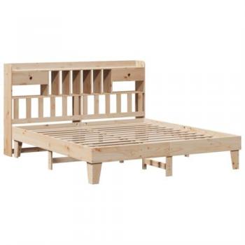 Vidaxl Pine Solid Wood Super King Bed Frame (180x200 cm) without Mattress