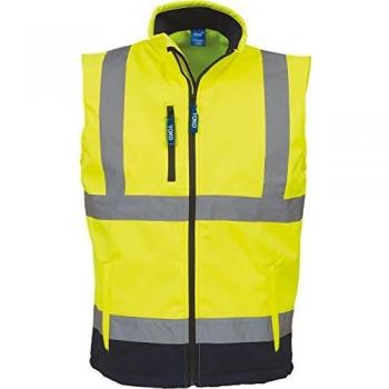 Yoko Haute Visibilité Safety Jacket – Yellow/Navy