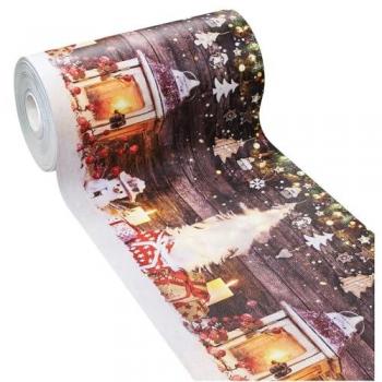 Tapis antidérapant Noël cuisine, coupe PVC doux, décorations – 51 × 100 cm