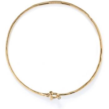 Gold Plated Indomable White Topaz Neckpiece (Choker) – COL1938BLNORO0