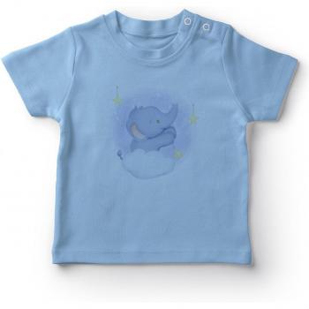 Angemiel Small Elephant Design Baby Boy T-Shirt Blue