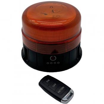 Gyro-Lampe Berger & Schröter SM811HP‑BR, 12–24 V, batterie ventouse, fixation magnétique orange