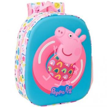 Mochila Infantil Peppa Pig 3D – Asa y Botella