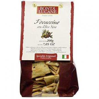 Schwarze Oliven Focaccine 200g