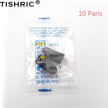 Bouchons d'oreilles mousse pour protection sonore 10 paires