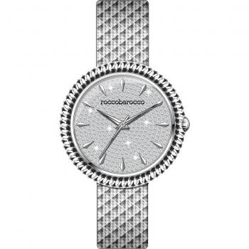 Bracelet Horloger ROCCOBAROCCO RB.2950L-01M Quartz pour Femmes, Métallique Argent