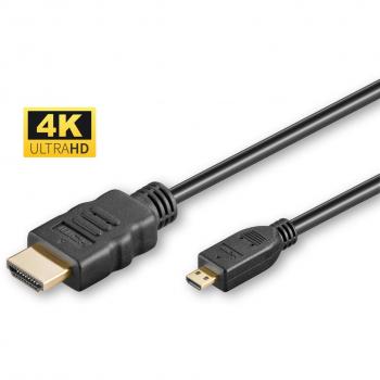 Câble HDMI 2m MicroConnect Type D à A