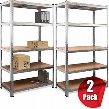 Schwerlastregal Set 2x 180x90x40cm verzinkt 875kg