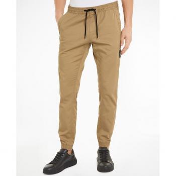 Calvin Klein Jeans Chino Jogginghose mit Logo-Badge